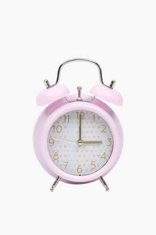 Twin Bell Harva Rainbow Clock