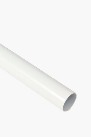 Brushed Metal Curtain Rod 2m, 25mm