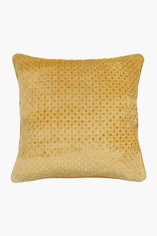 Classic Velvet Jacquard Scatter Cushion, 60x60cm