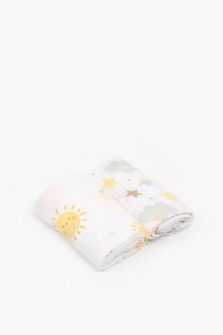 2 Pack Cotton Muslin Harper Blankets