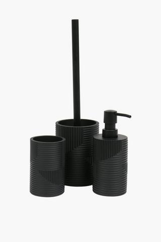 Ceramic Embossed Geometric Bath Tumbler