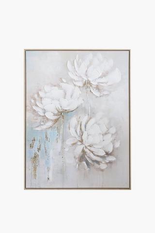 Framed Serene Blooms, 90x120cm