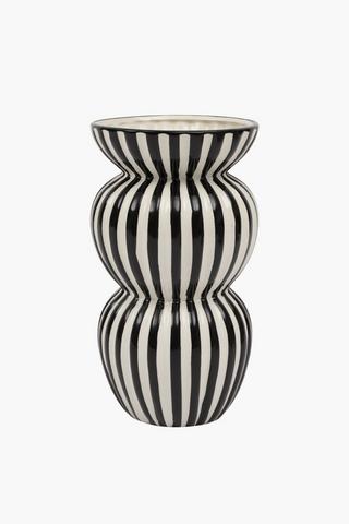 Bubble Stripe Ceramic Vase, 16x29cm