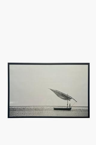 Framed Fishing Dhow, 60x90cm