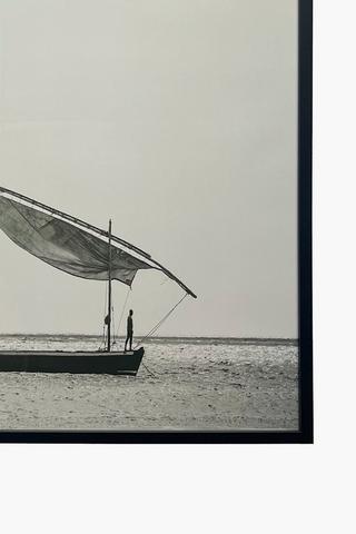 Framed Fishing Dhow, 60x90cm