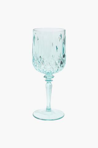 Facet Acrylic Wine Glass