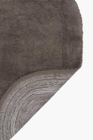 2 Piece Cotton Border Bath Mat Set, 50x80cm
