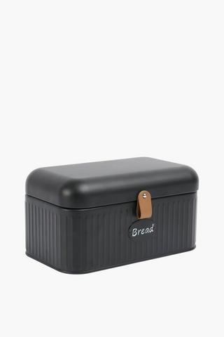 Ribbed Metal Bread Bin