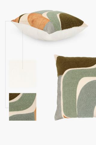Premium Textured Rae Feather Scatter Cushion, 60x60cm