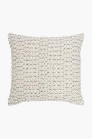 Premium Textured Line Loop Feather Scatter Cushion, 60x60cm