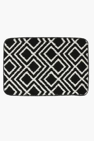 Jacquard Geometric Door Mat, 40x60cm