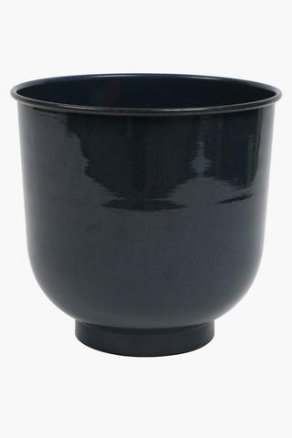 Glazed Metal Planter, 31x30cm