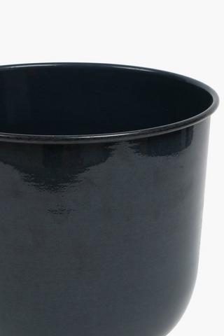 Glazed Metal Planter, 31x30cm