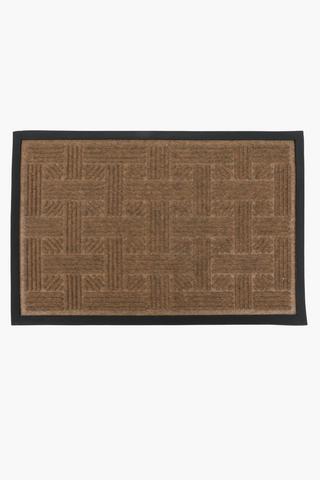 Polyester Geometric Door Mat, 40x60cm
