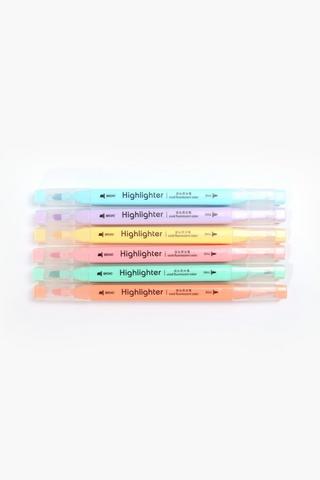 Pack Of 6 Large Highlighters