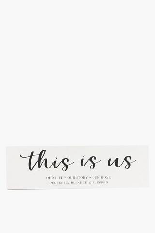Blended And Blessed Wooden Sign, 30x70cm