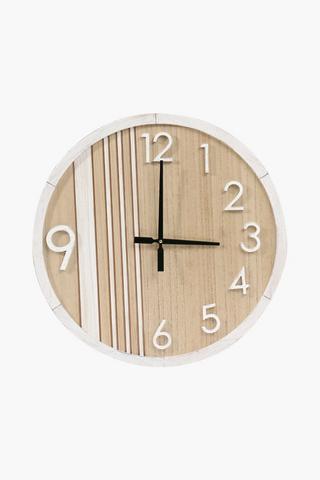 Coastal Chic Clock, 60cm