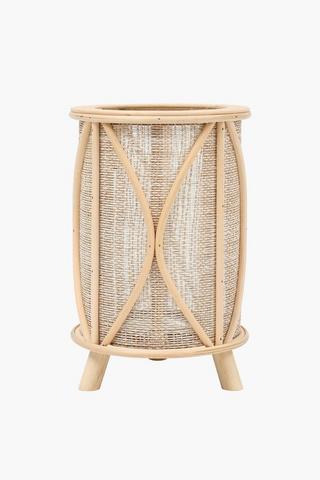 Rattan Woven Hurricane, 17x27cm