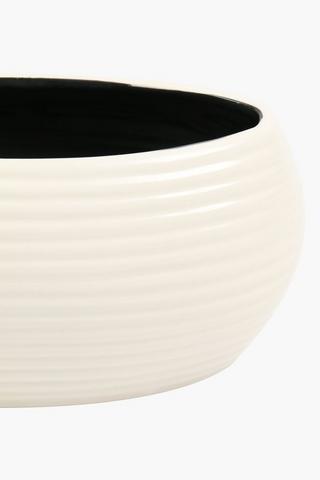 Ripple Oval Planter, 15x20cm