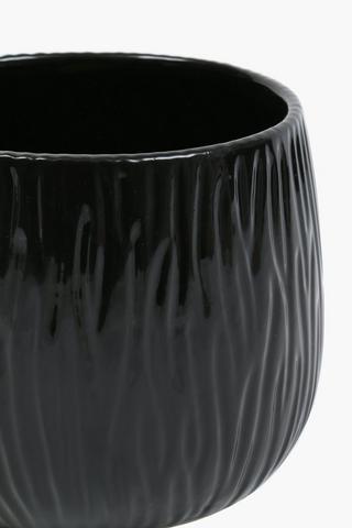 Ripple Ceramic Planter, 15cm