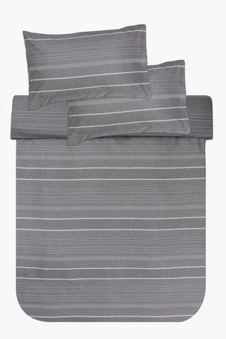 Marl Stripe Duvet Cover Set