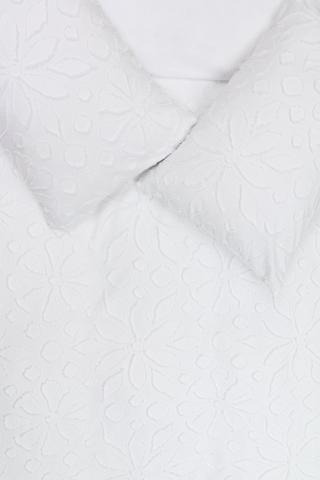 Clipped Medallion Floral Duvet Cover Set