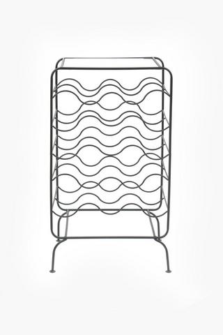 13 Bottle Metallic Wine Rack