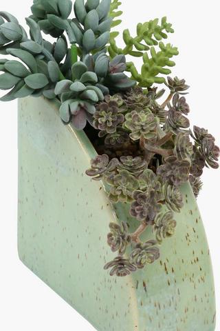 Speckled Succulent Bookend, 16x24cm