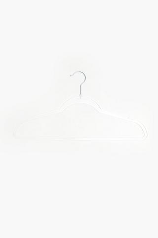 10 Pack Clear Plastic Hangers