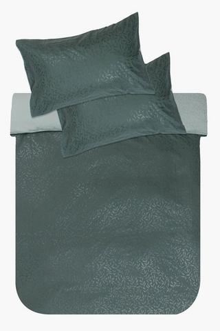 Soft Touch Embossed Botanical Duvet Cover Set