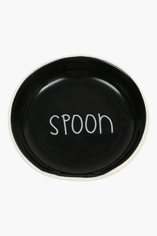 Ceramic Script Spoon Rest