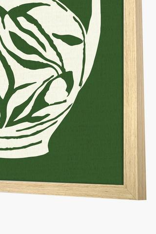 Framed Graphic Floral, 40x60cm