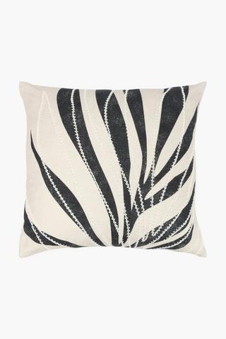 Premium Embroidered Knot Leaf Feather Scatter Cushion, 60x60cm