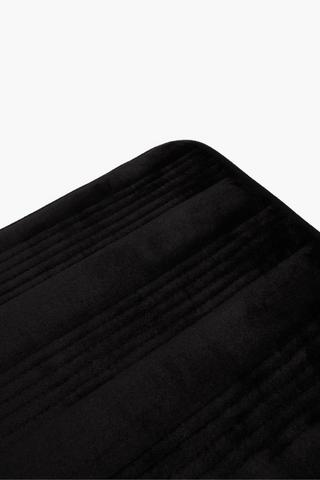 2 Piece Embossed Panels Memory Foam Bath Mats, 50x80cm