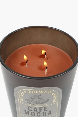 Cafe Mocha Glass Candle, 840g