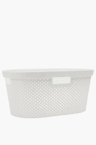 Dotted Tote Utility Basket, 40l