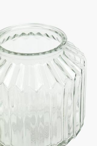 Fluted Jar Vase, 13x13cm