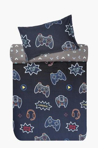 Soft Touch Gamer Reversible Duvet Cover Set