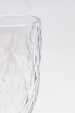 Diamond-Cut Champagne Glass