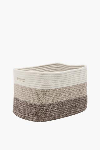 Cotton Rope Utility Basket, L37xw25xh22cm
