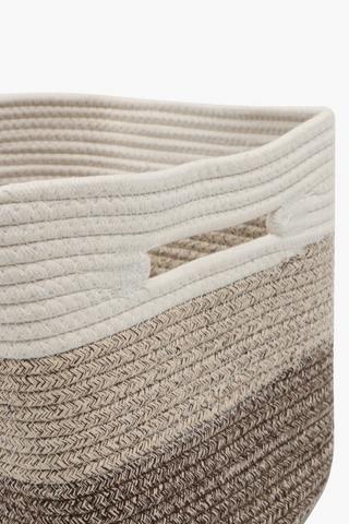 Cotton Rope Utility Basket, L37xw25xh22cm