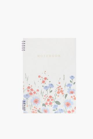 Floral Soft Cover Notebook A4