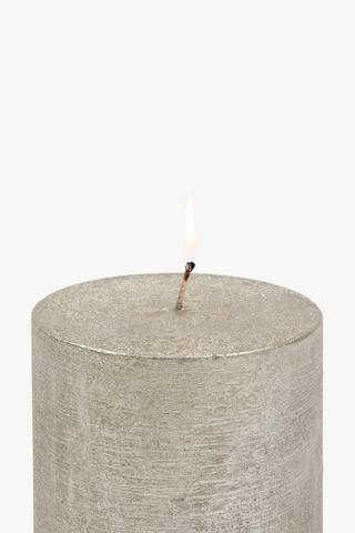 Champagne Pillar Candle, 10x10cm