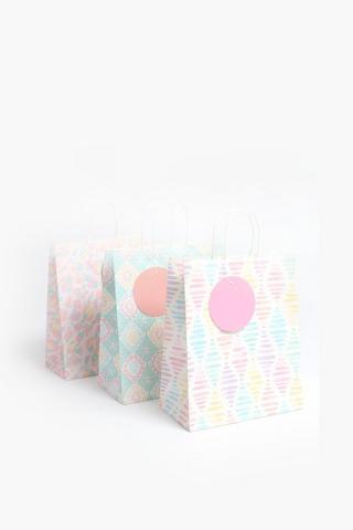 6 Pack Pastel Gift Bags Small