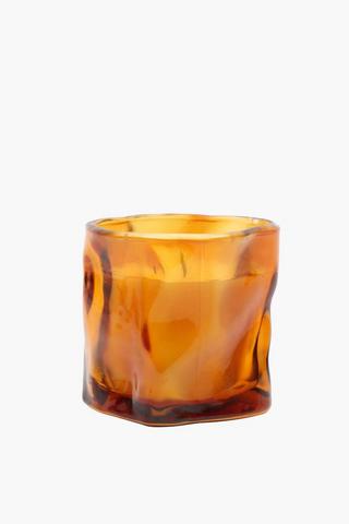 Curved Glass Candle