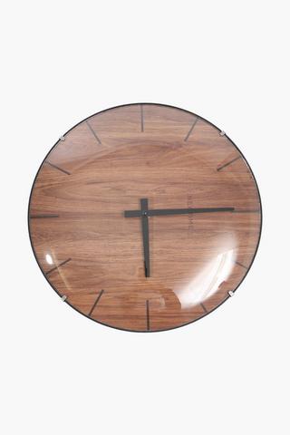 Darkwood Bubble Clock, 30cm