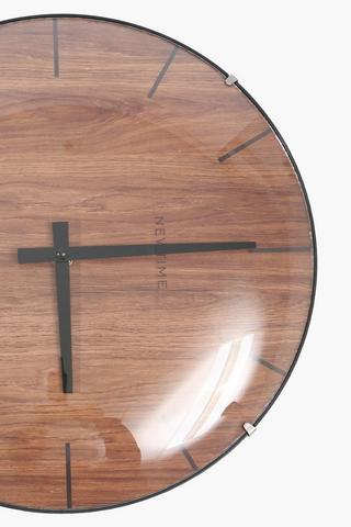 Darkwood Bubble Clock, 30cm
