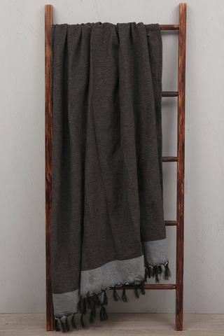 Polycotton Mingle Tassel Throw, 140x180cm
