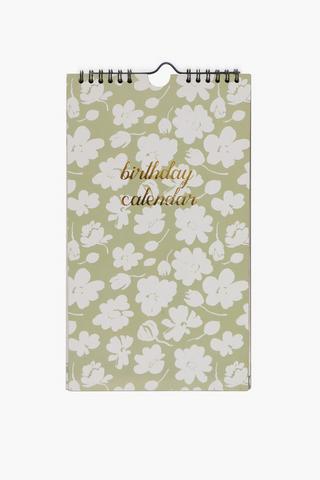 Floral Birthday Calendar