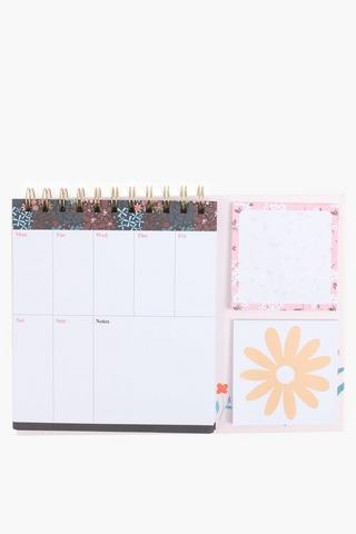 Floral Weekly Organiser Set